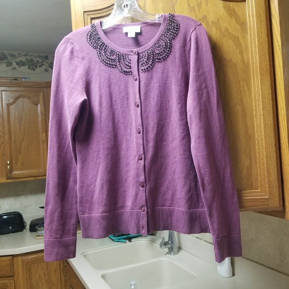 ANN TAYLOR LOFT WOMENS SWEATER  CARDIGAN SIZE S